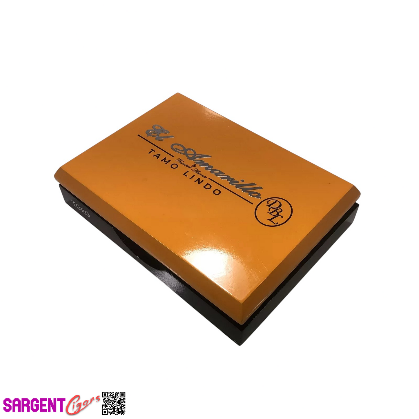 DBL Tamo Lindo El Amarillo Toro Empty Wooden Cigar Box 9.5x7x2