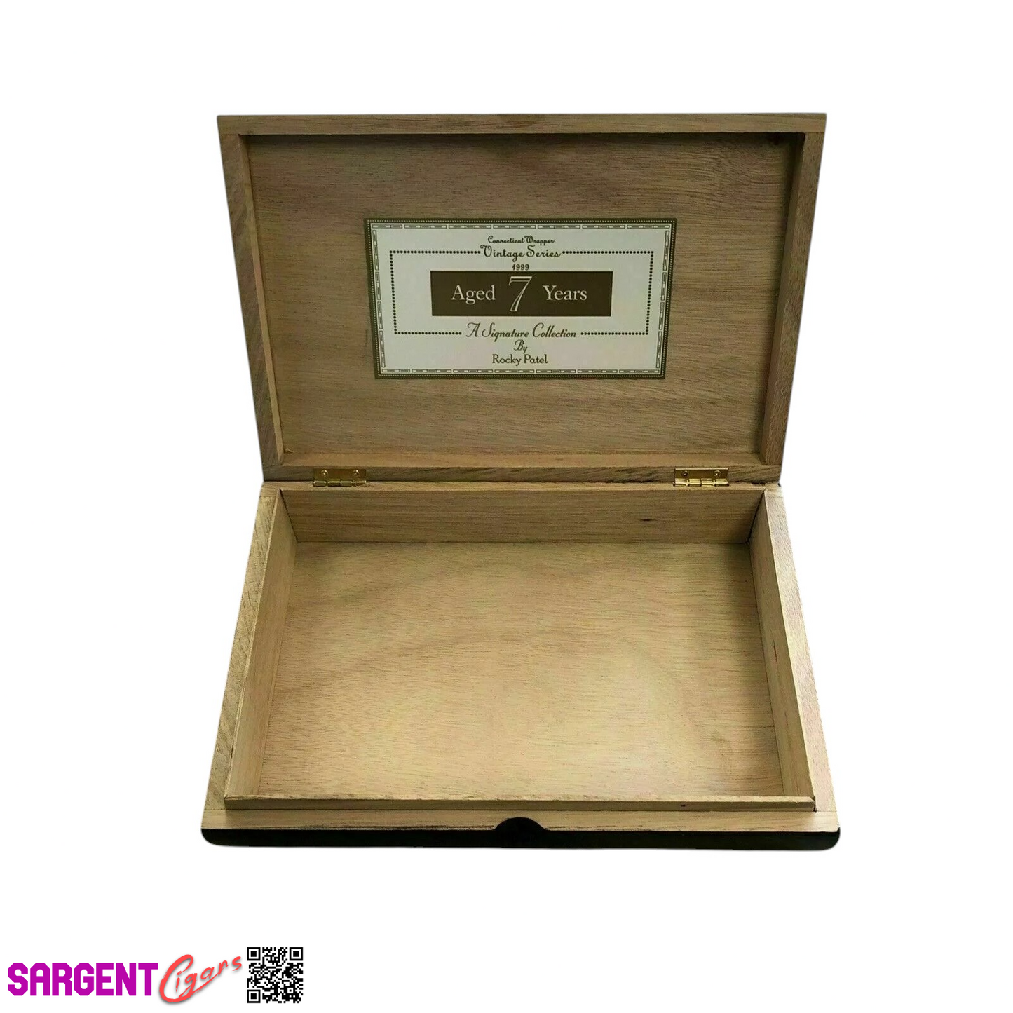 Rocky Patel Vintage Series 1999 Sixty Empty Wooden Cigar Box 10.5x7.5x2.5