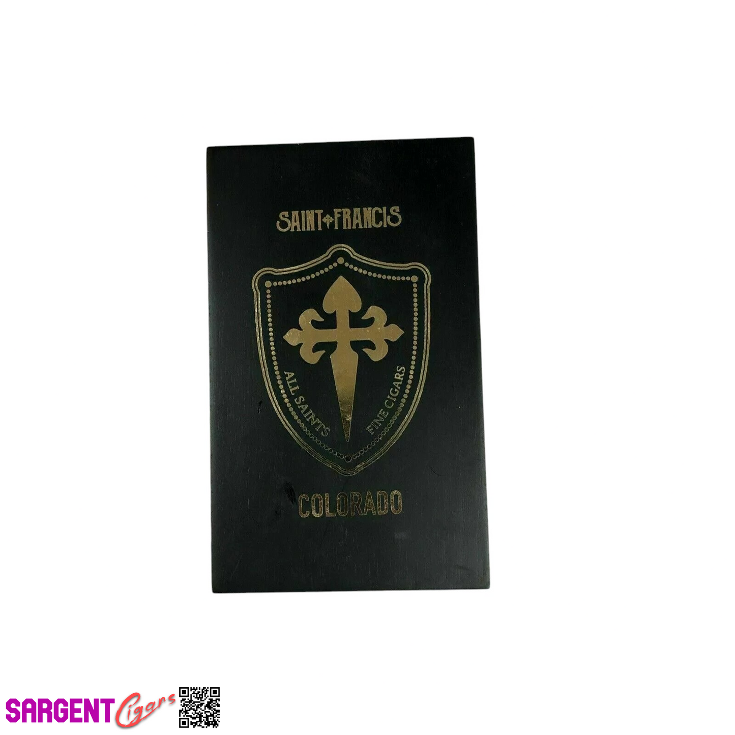 All Saints Cigars Saint Francis Colorado Robusto Empty Wooden Cigar Box 4x5.5x2