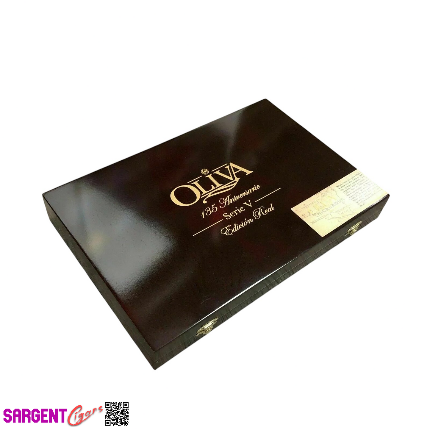 Oliva 135th Aniversario Empty Wooden Cigar Box 13.25x9x1.75