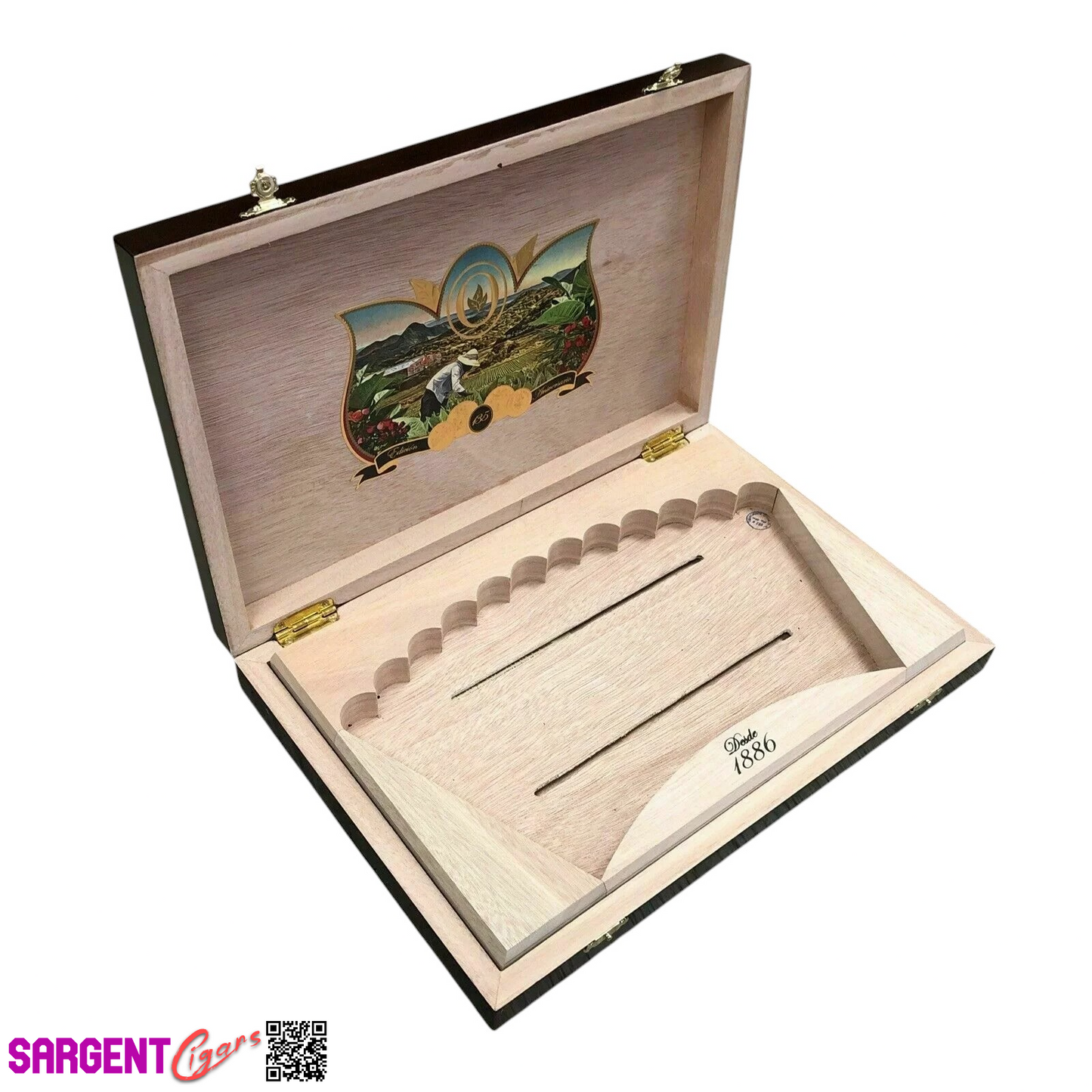 Oliva 135th Aniversario Empty Wooden Cigar Box 13.25x9x1.75