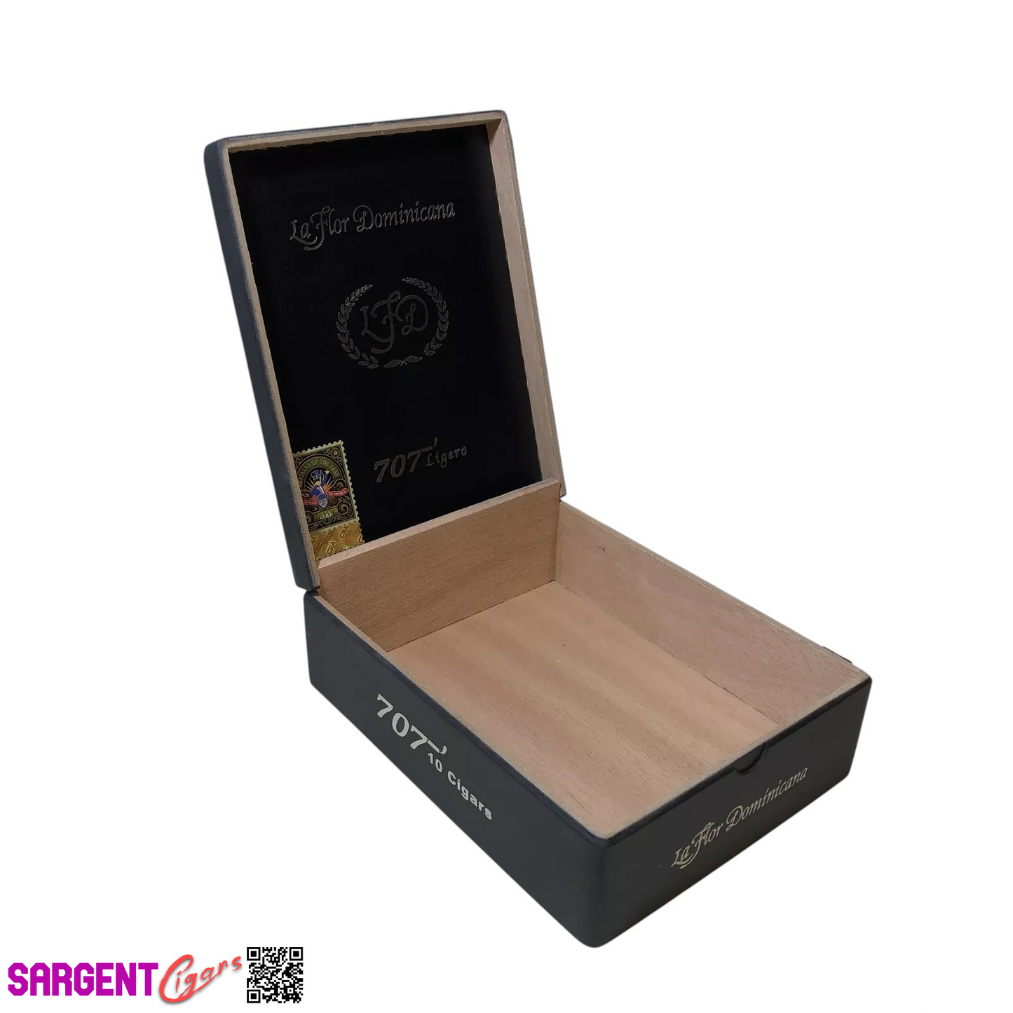 LFD 707 Empty Wooden Cigar Box 6x7.5x2.75