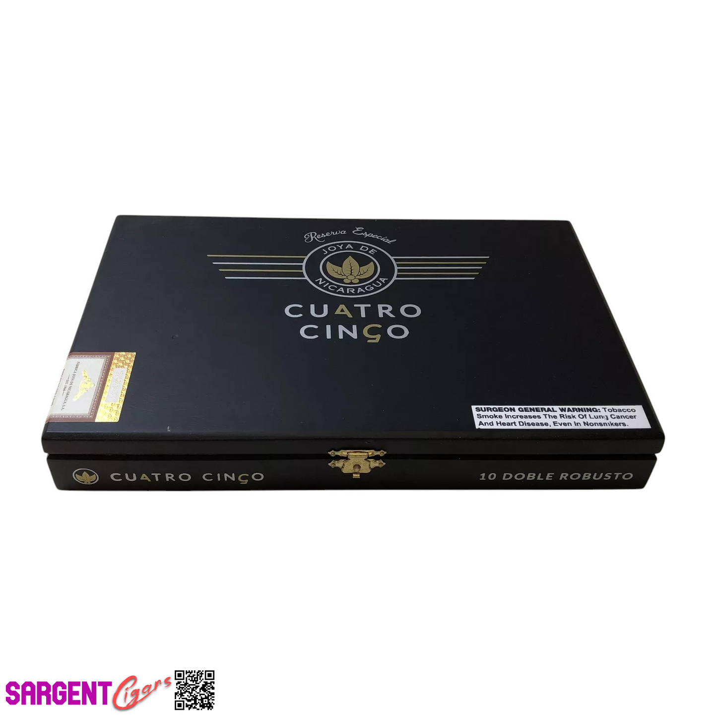 Joya De Nicaragua Cinco Doble Robusto Empty Wooden Cigar Box 10.5x7x1.5