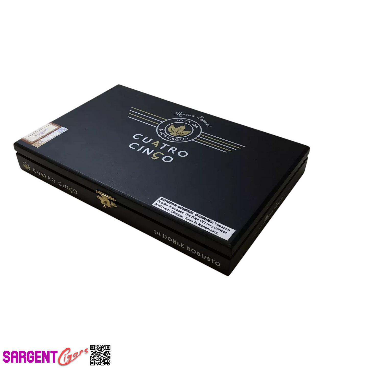 Joya De Nicaragua Cinco Doble Robusto Empty Wooden Cigar Box 10.5x7x1.5