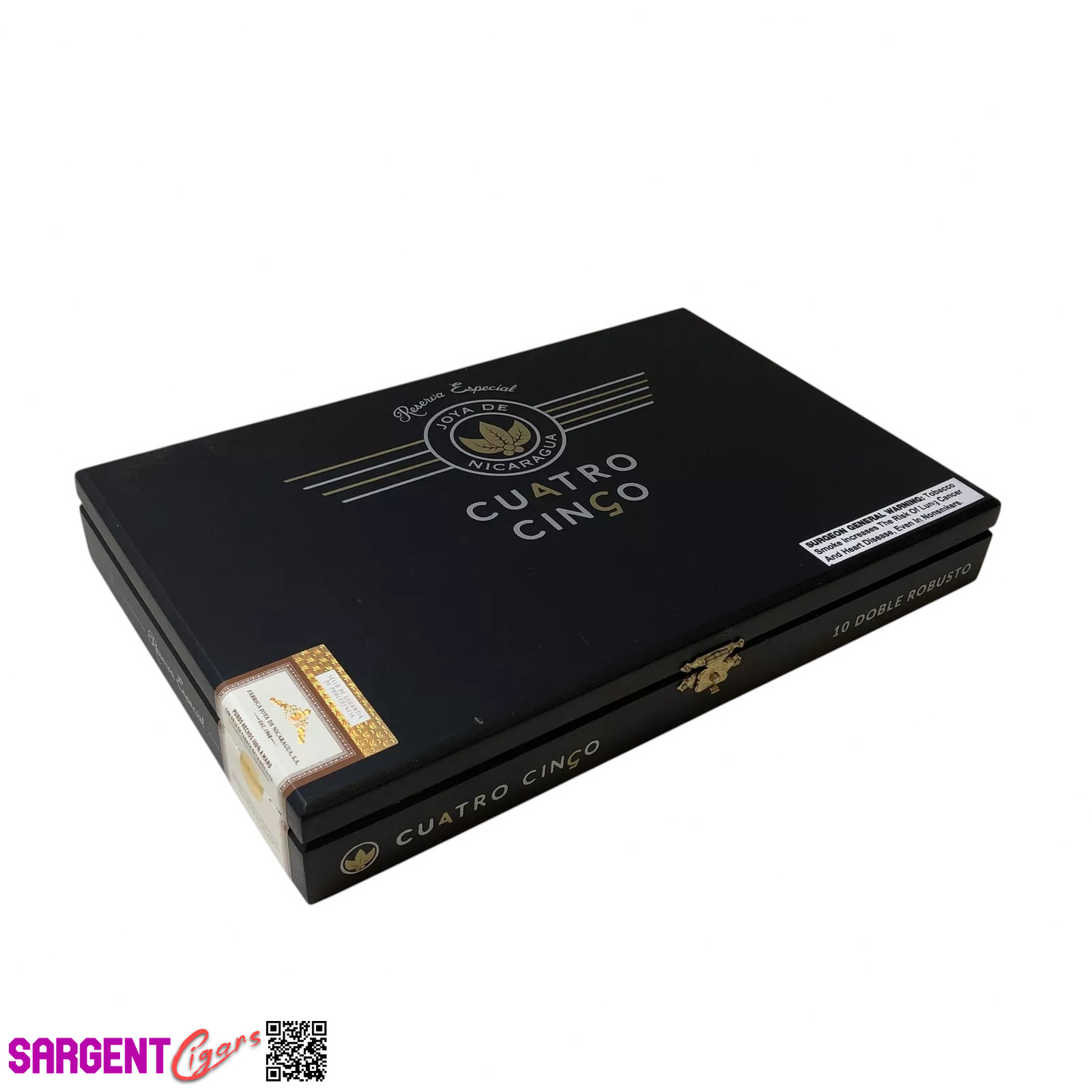 Joya De Nicaragua Cinco Doble Robusto Empty Wooden Cigar Box 10.5x7x1.5