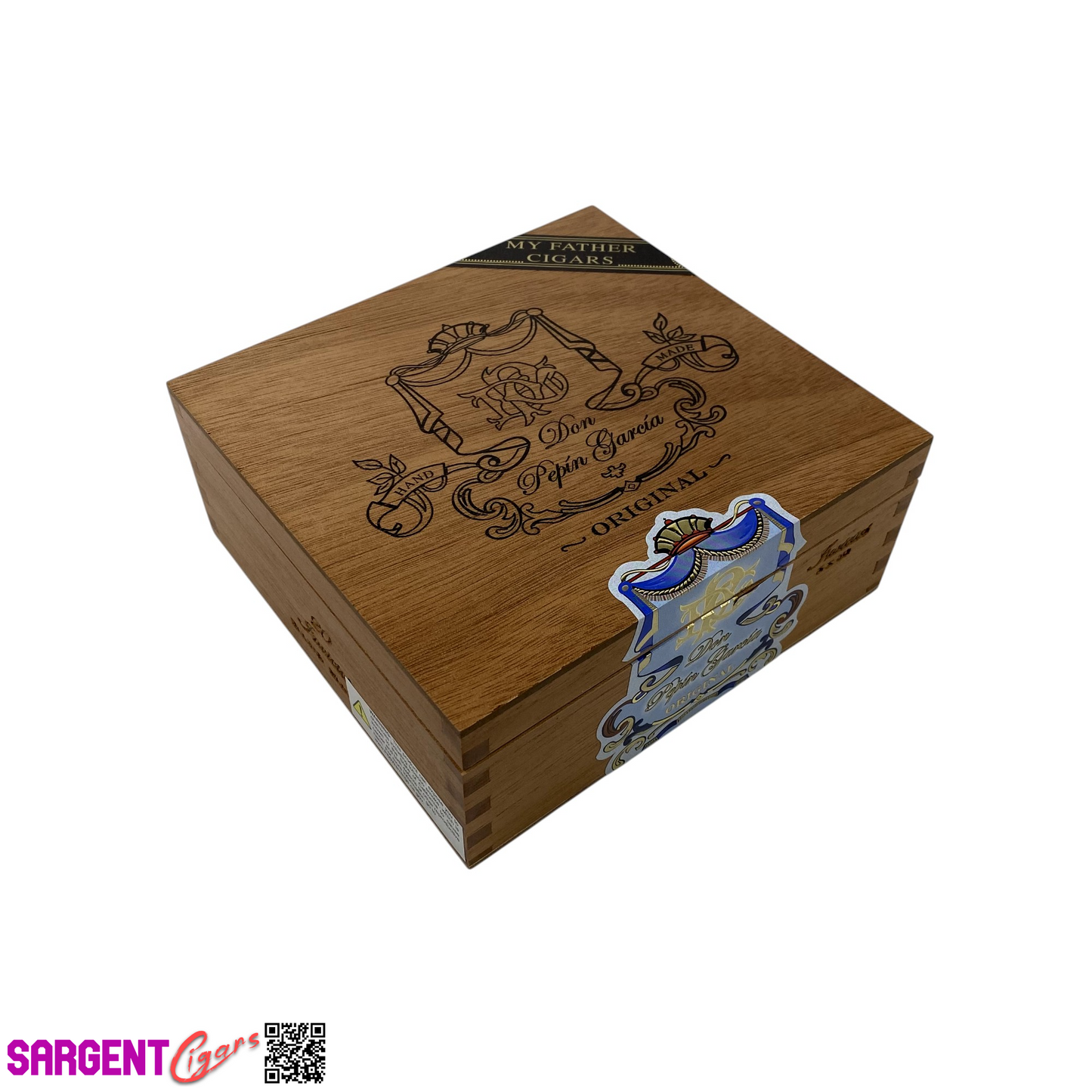 Don Pepin Garcia Original Invictos Empty Wooden Cigar Box 6.25x6x2.5 (1)