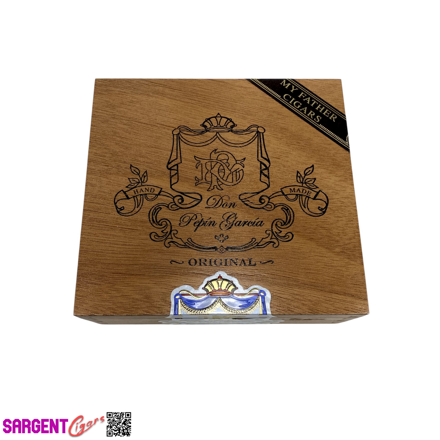 Don Pepin Garcia Original Invictos Empty Wooden Cigar Box 6.25x6x2.5 (1)