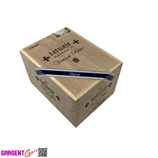 Tatuaje Verocu Blue No2 Empty Wooden Cigar Box 4.75x6.25x4