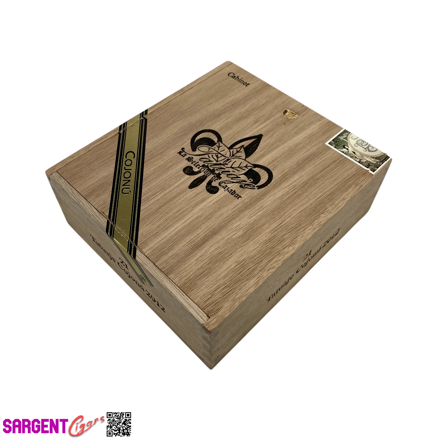 Tatuaje Cojonu 2012 Empty Wooden Cigar Box 6.25x7.25x2.5