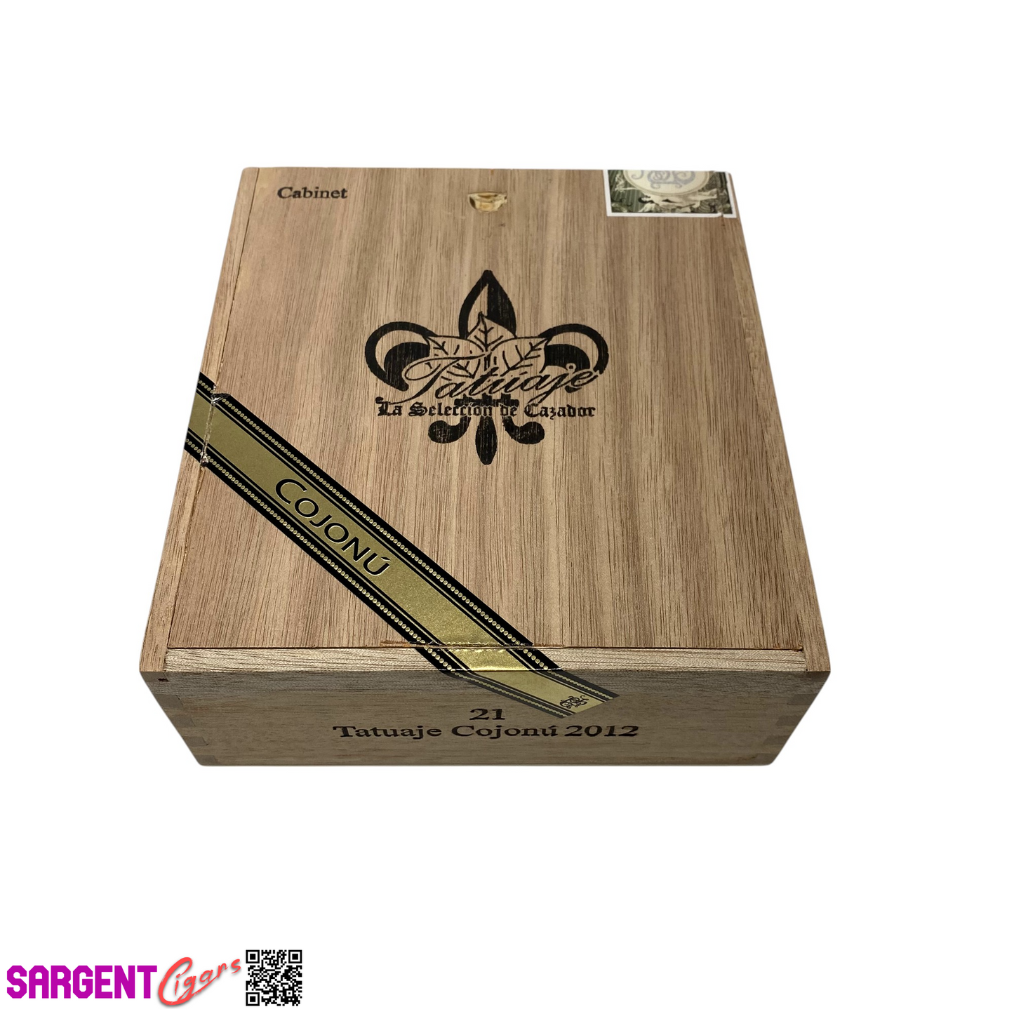 Tatuaje Cojonu 2012 Empty Wooden Cigar Box 6.25x7.25x2.5