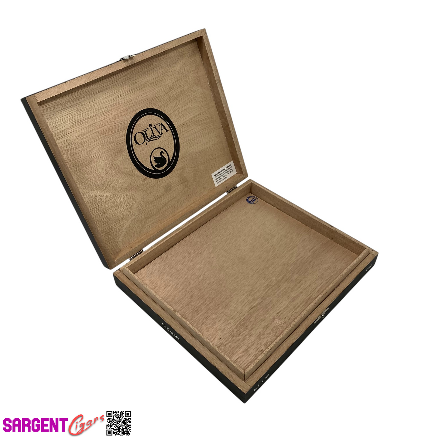 Oliva Black Swan Toro Empty Wooden Cigar Box 9x7.5x1.5