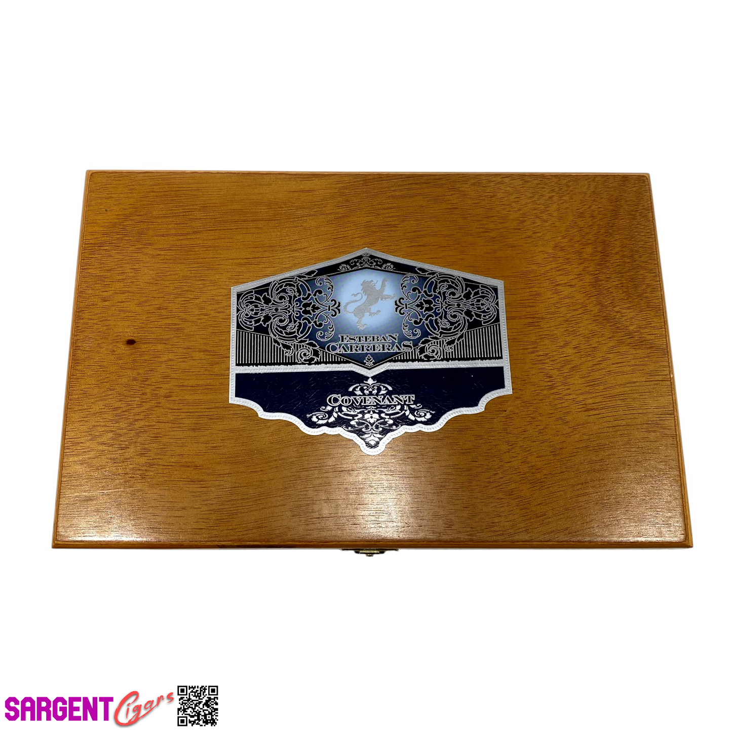 Esteban Carreras Covenant Toro Empty Wooden Cigar Box 11x7x2