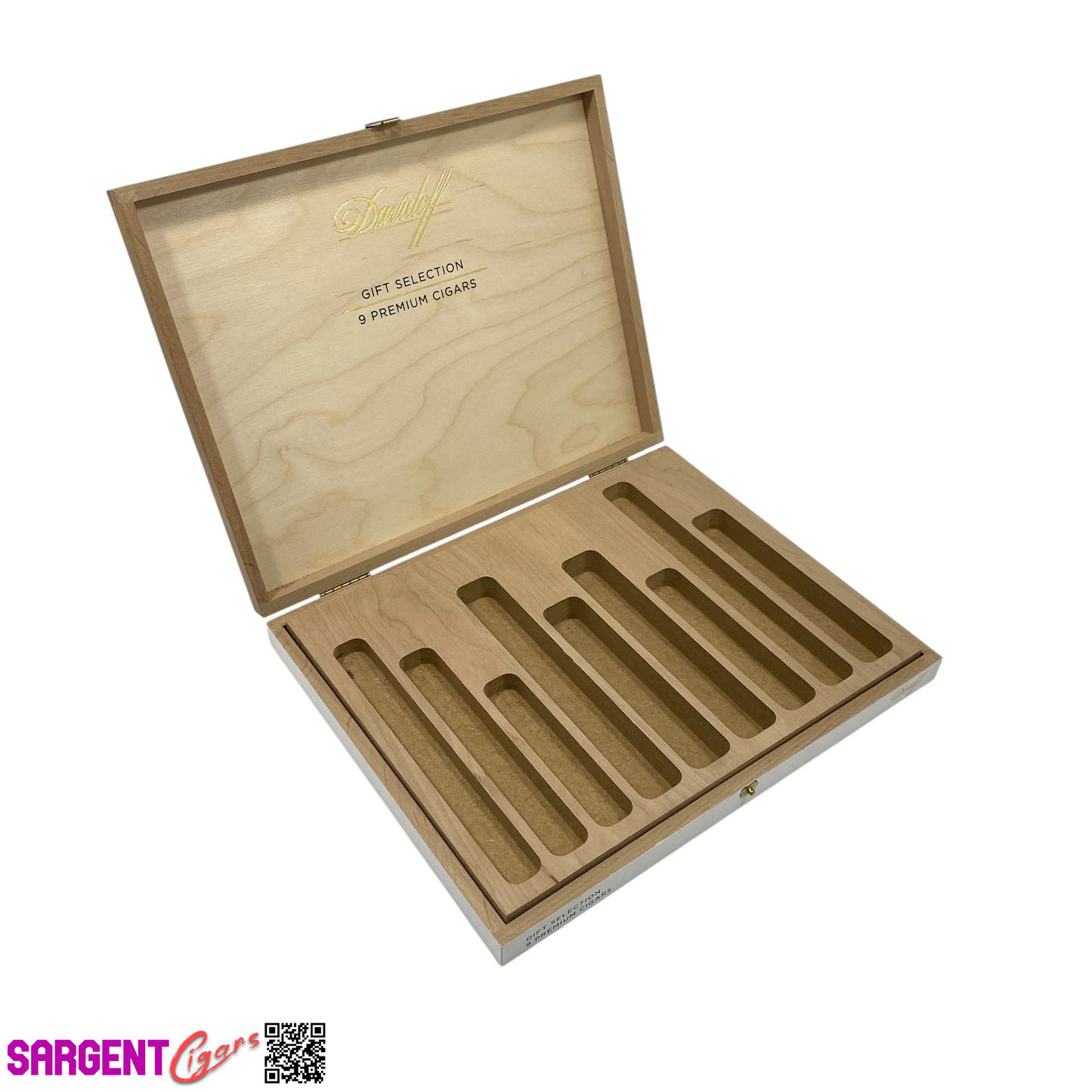 Davidoff Empty Wooden Cigar Box 10.75x8.5x1.25