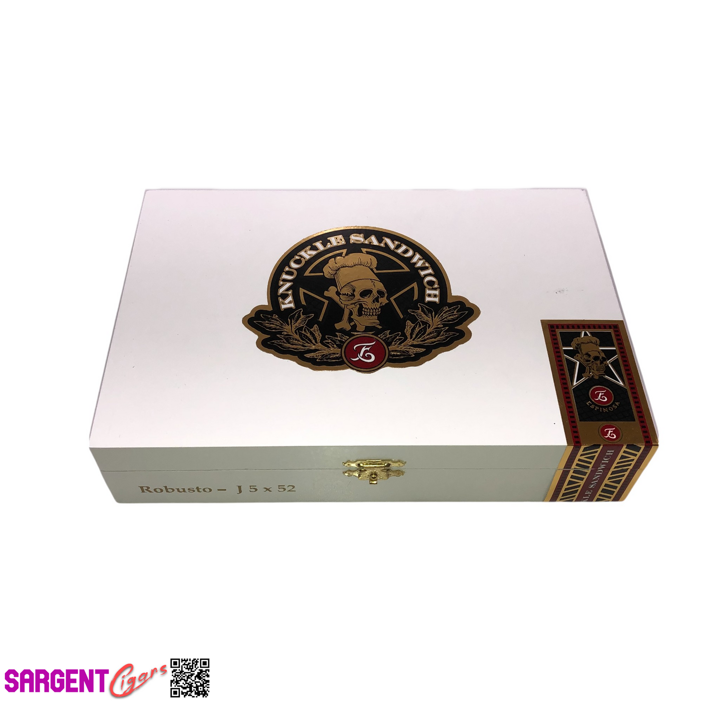Guy Fieri Knuckle Sandwich Connecticut Robusto Empty Wooden Cigar Box 9x6x2