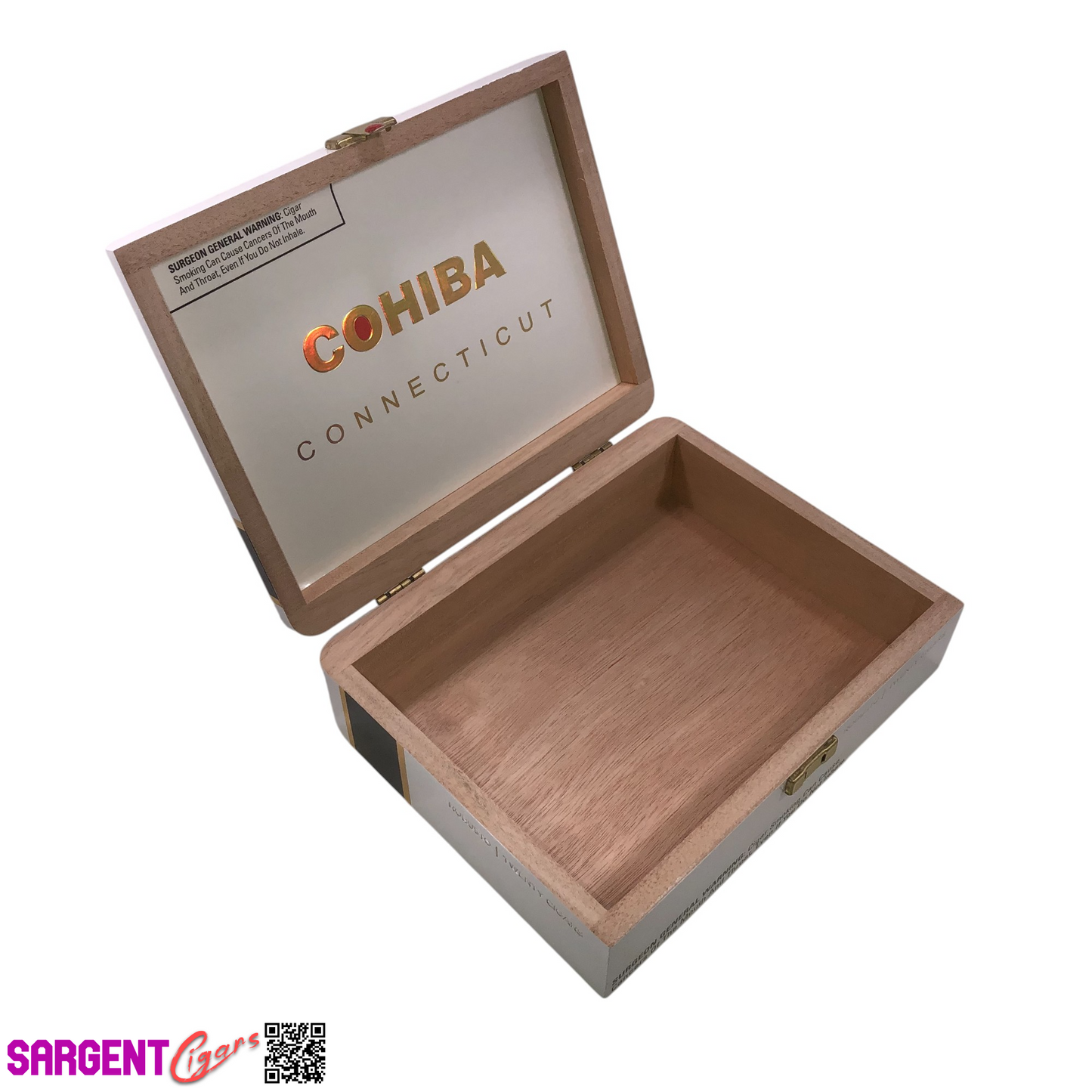 Cohiba Connecticut Robusto Empty Wooden Cigar Box 8.5x6.75x2.5