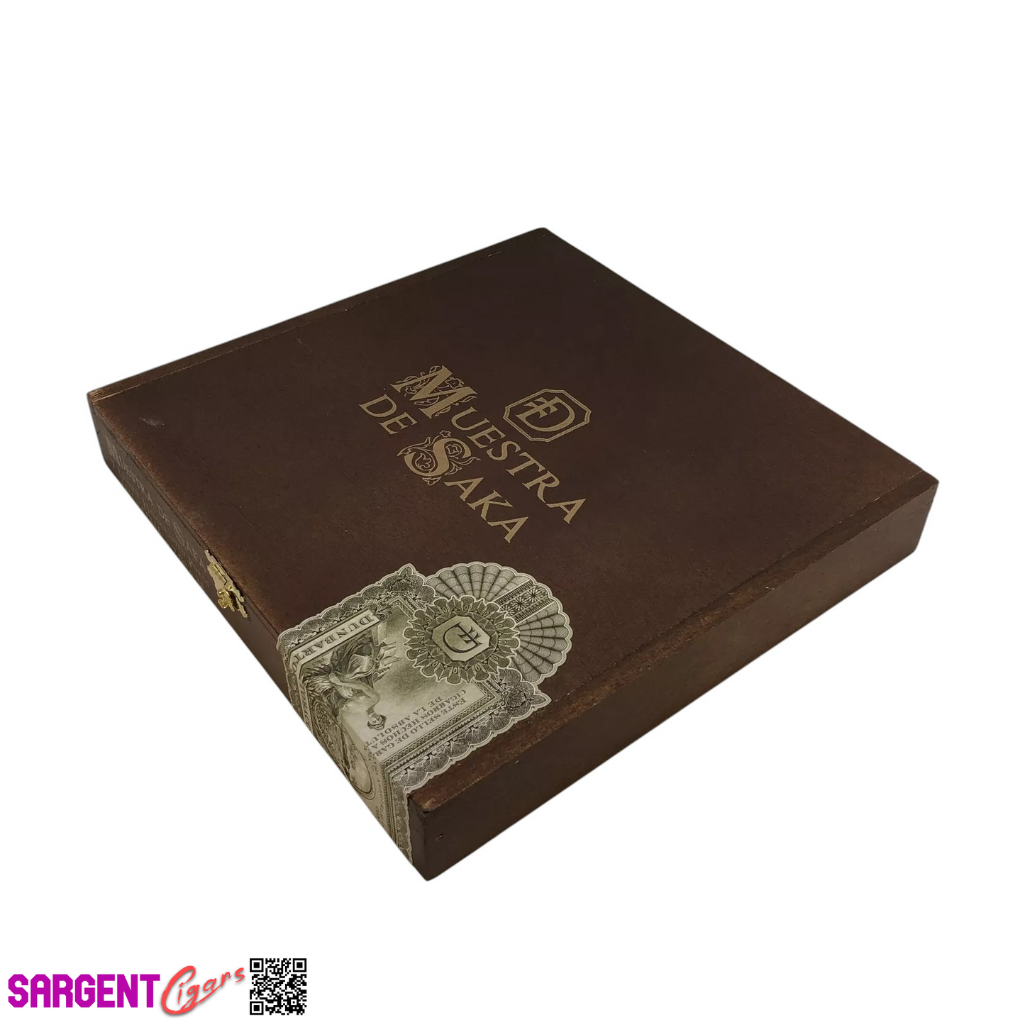 Muestra De Saka NLMTHA Empty Wooden Cigar Box 8.5x8.5x1.25