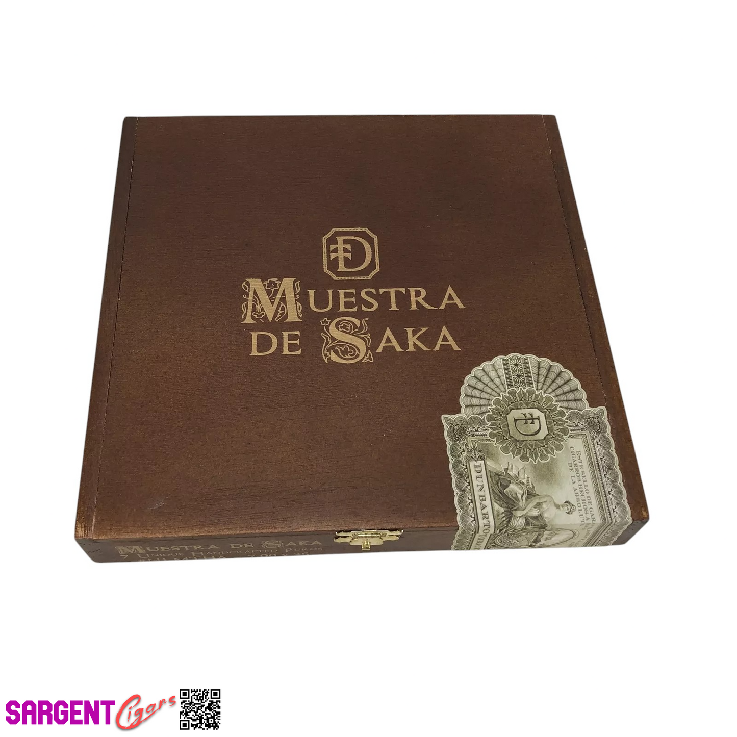 Muestra De Saka NLMTHA Empty Wooden Cigar Box 8.5x8.5x1.25
