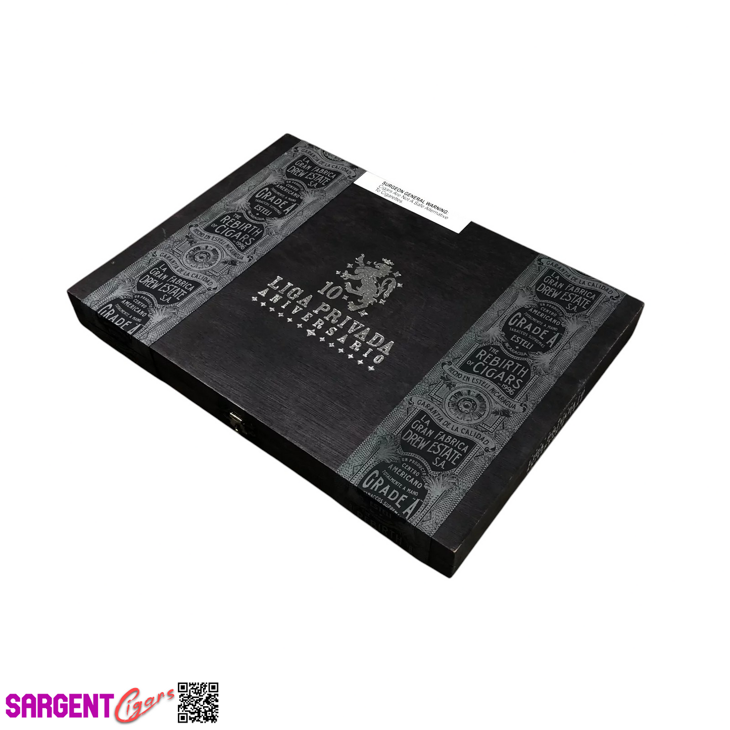 Liga Privada 10th Anniversary Toro Empty Wooden Cigar Box 11.5x8x1