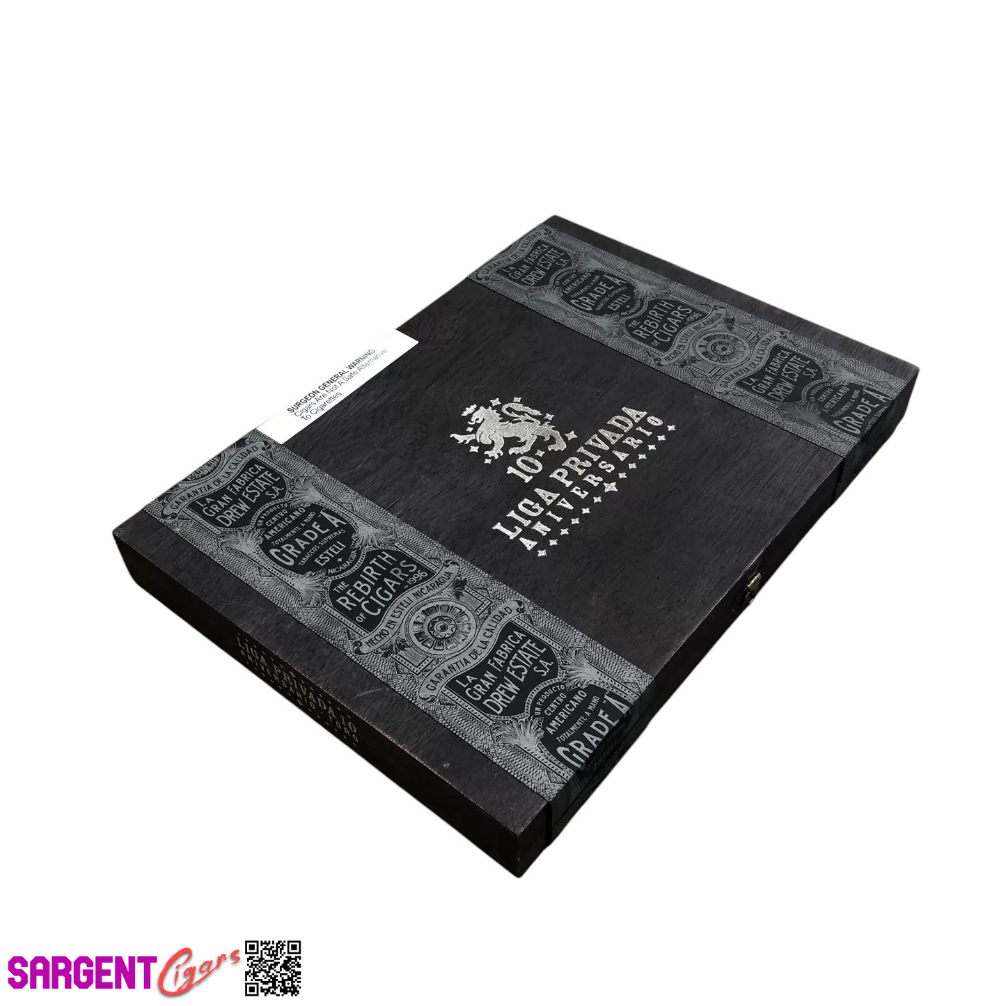 Liga Privada 10th Anniversary Toro Empty Wooden Cigar Box 11.5x8x1