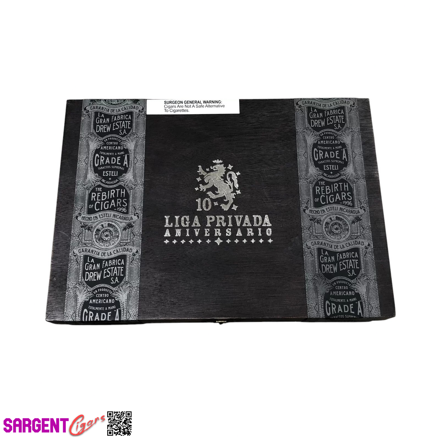 Liga Privada 10th Anniversary Toro Empty Wooden Cigar Box 11.5x8x1