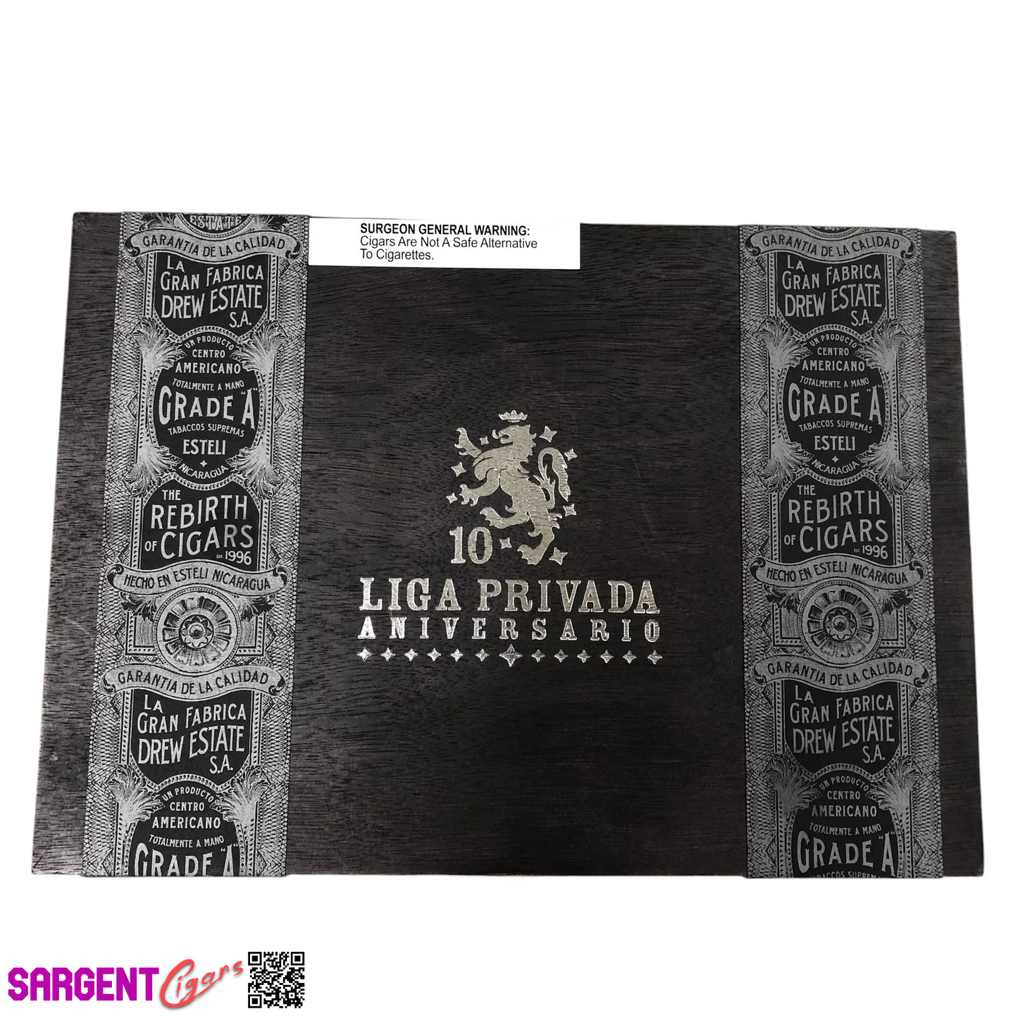 Liga Privada 10th Anniversary Toro Empty Wooden Cigar Box 11.5x8x1