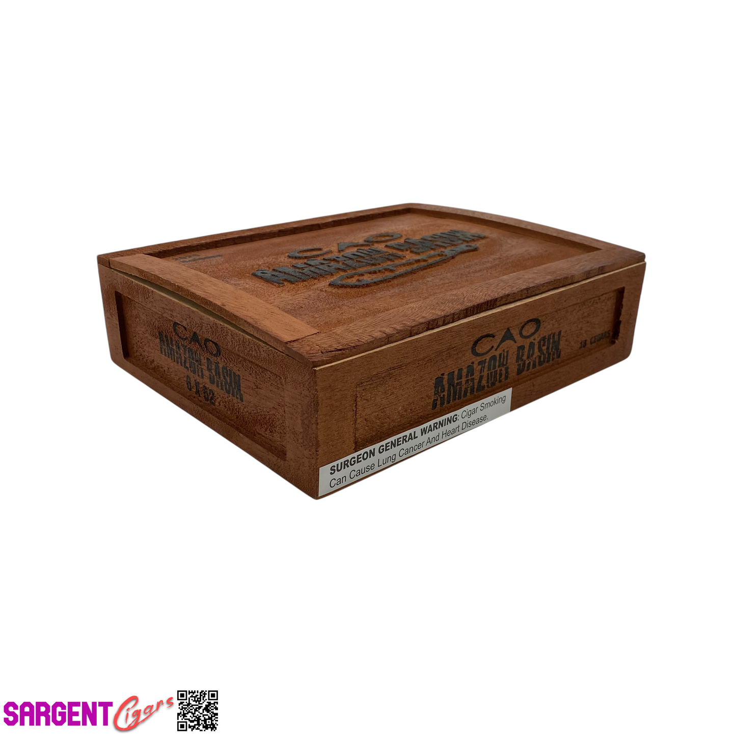 Cao Amazon Basin 2025 Empty Wooden Cigar Box 8.75x7x2.25