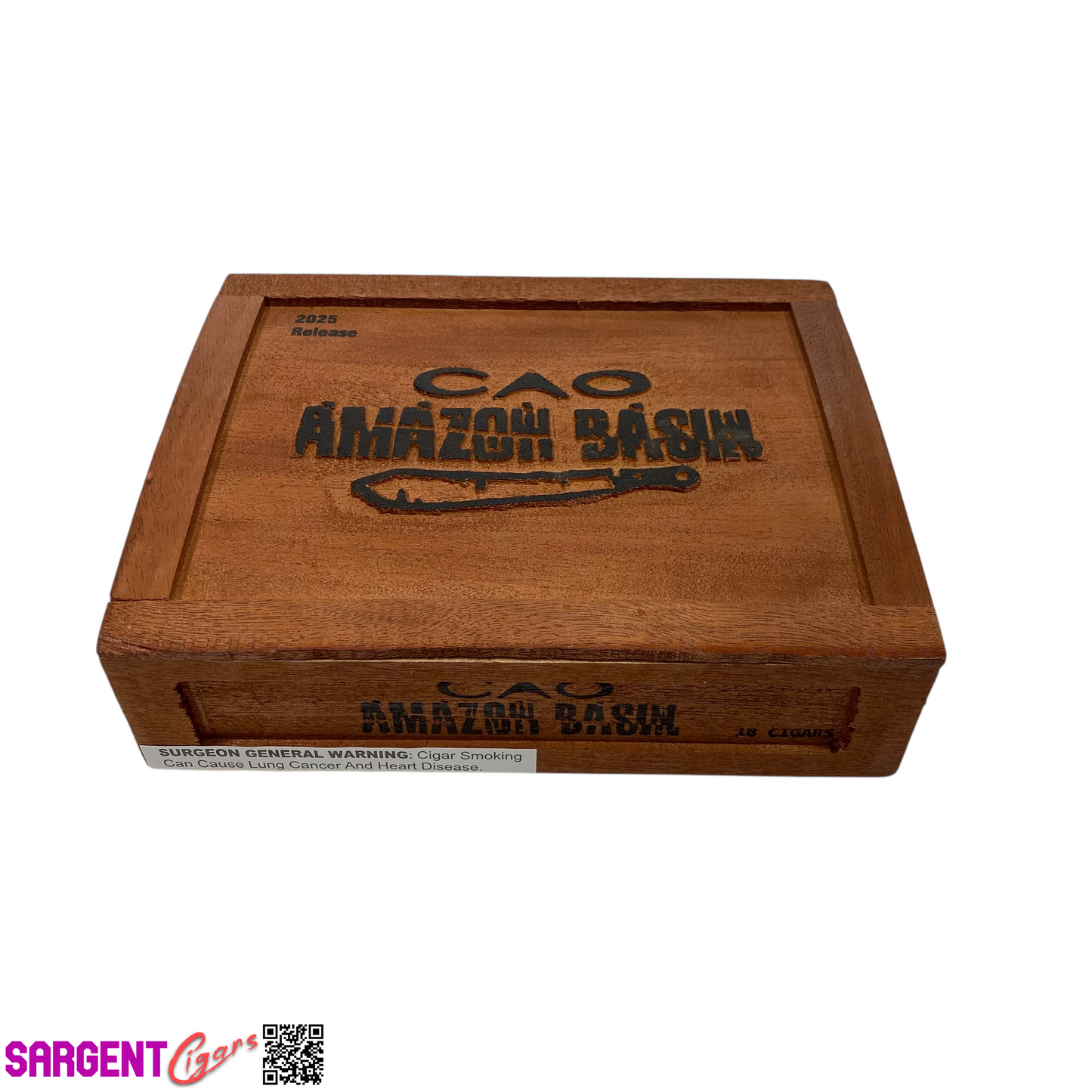 Cao Amazon Basin 2025 Empty Wooden Cigar Box 8.75x7x2.25