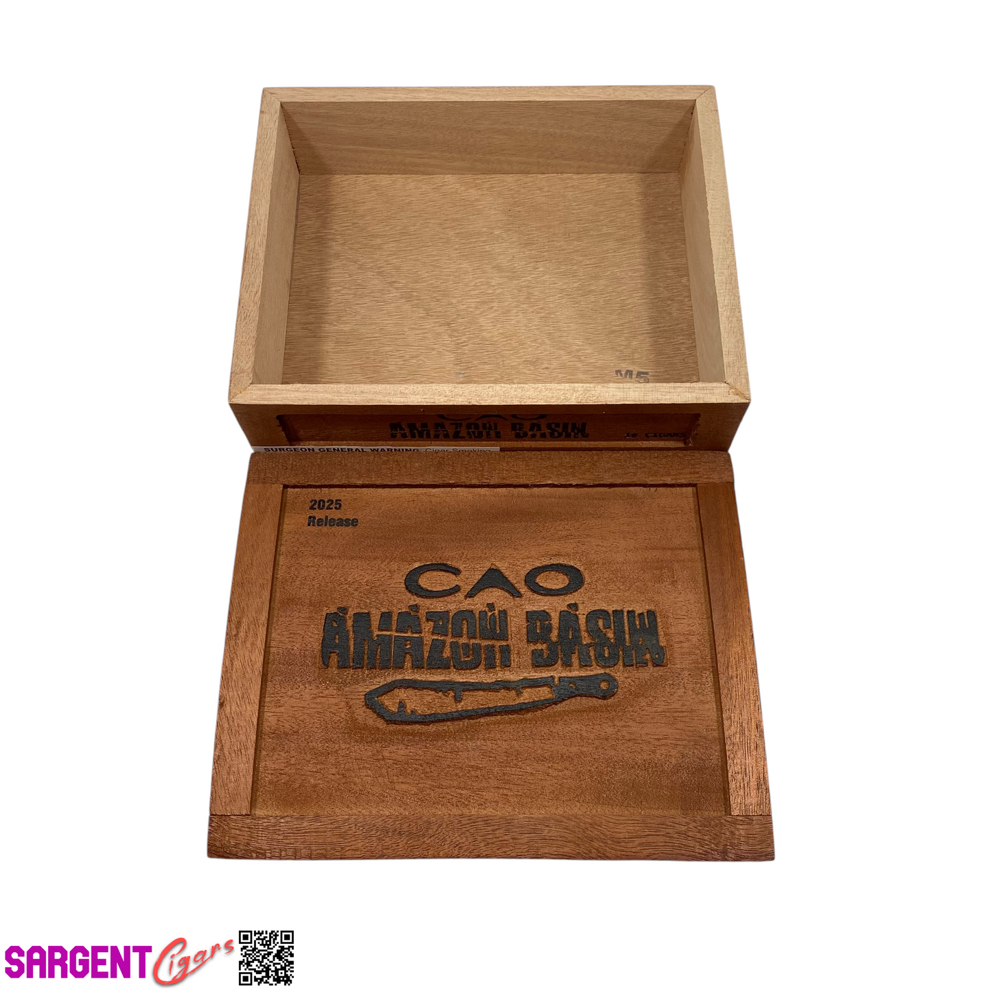 Cao Amazon Basin 2025 Empty Wooden Cigar Box 8.75x7x2.25