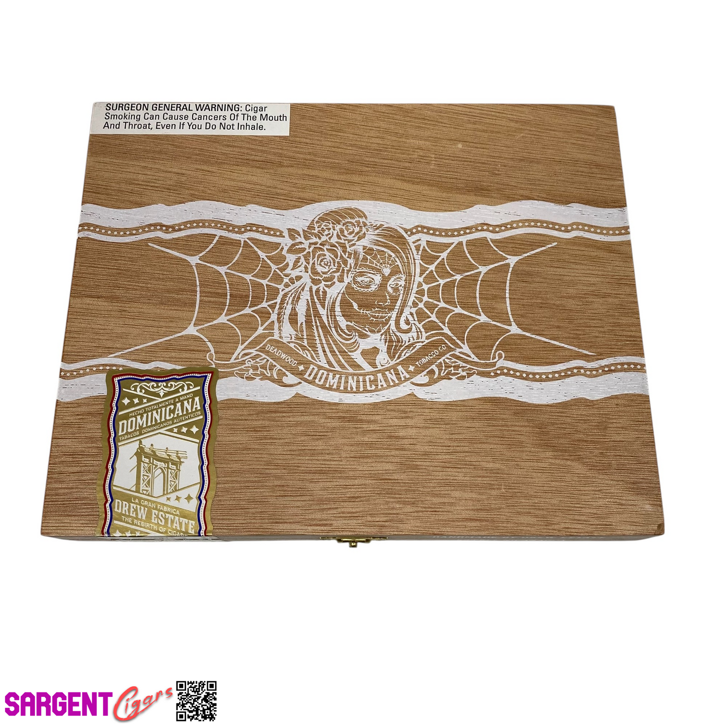 Deadwood Dominicana Toro Empty Wooden Cigar Box 9x7.25x1.25