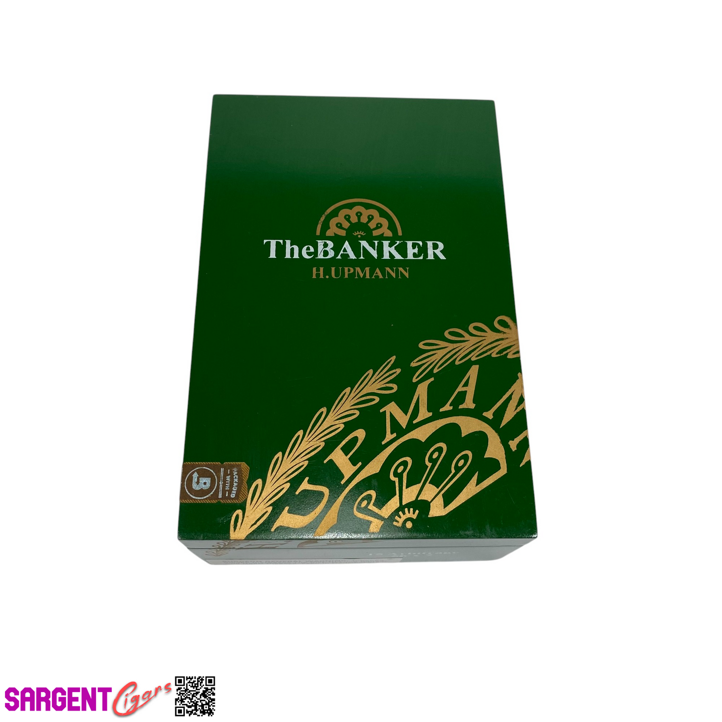H Upmann The Banker Arbitrage Empty Wooden Cigar Box 5x8x3.25