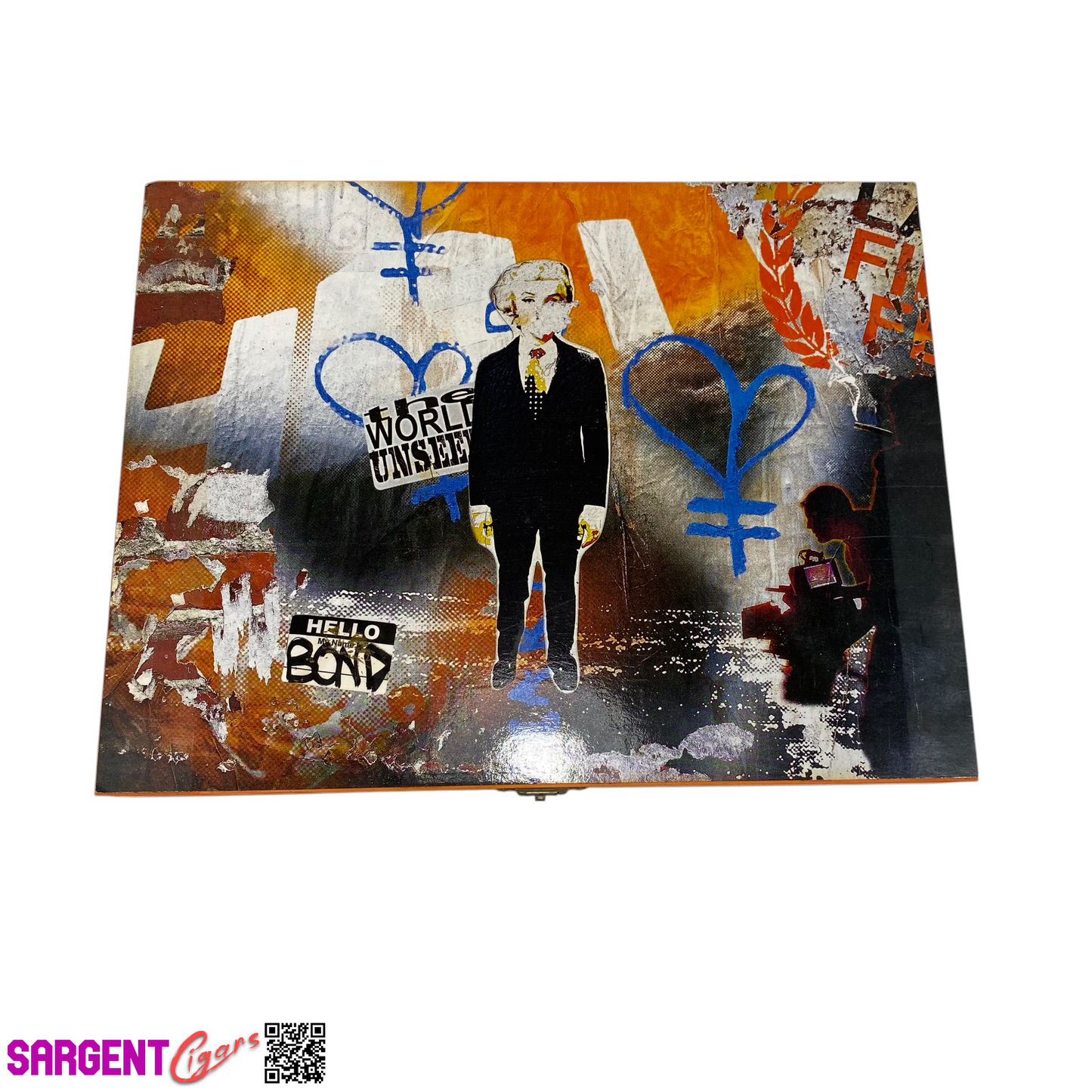 Zino Platinum Collectors Edition Empty Wooden Cigar Box 9.25x7x1