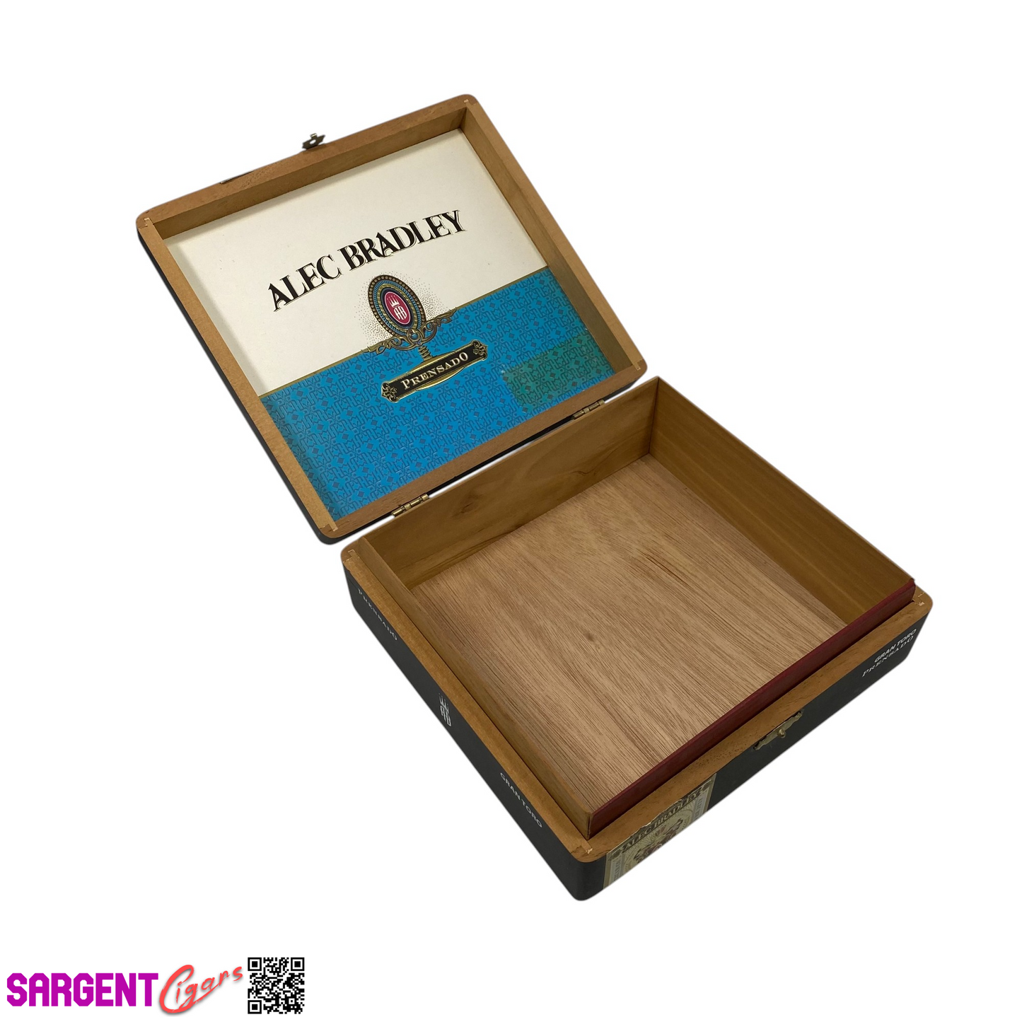 Alec Bradley Prensado Gran Toro Empty Wooden Cigar Box 7.5x7x2.5
