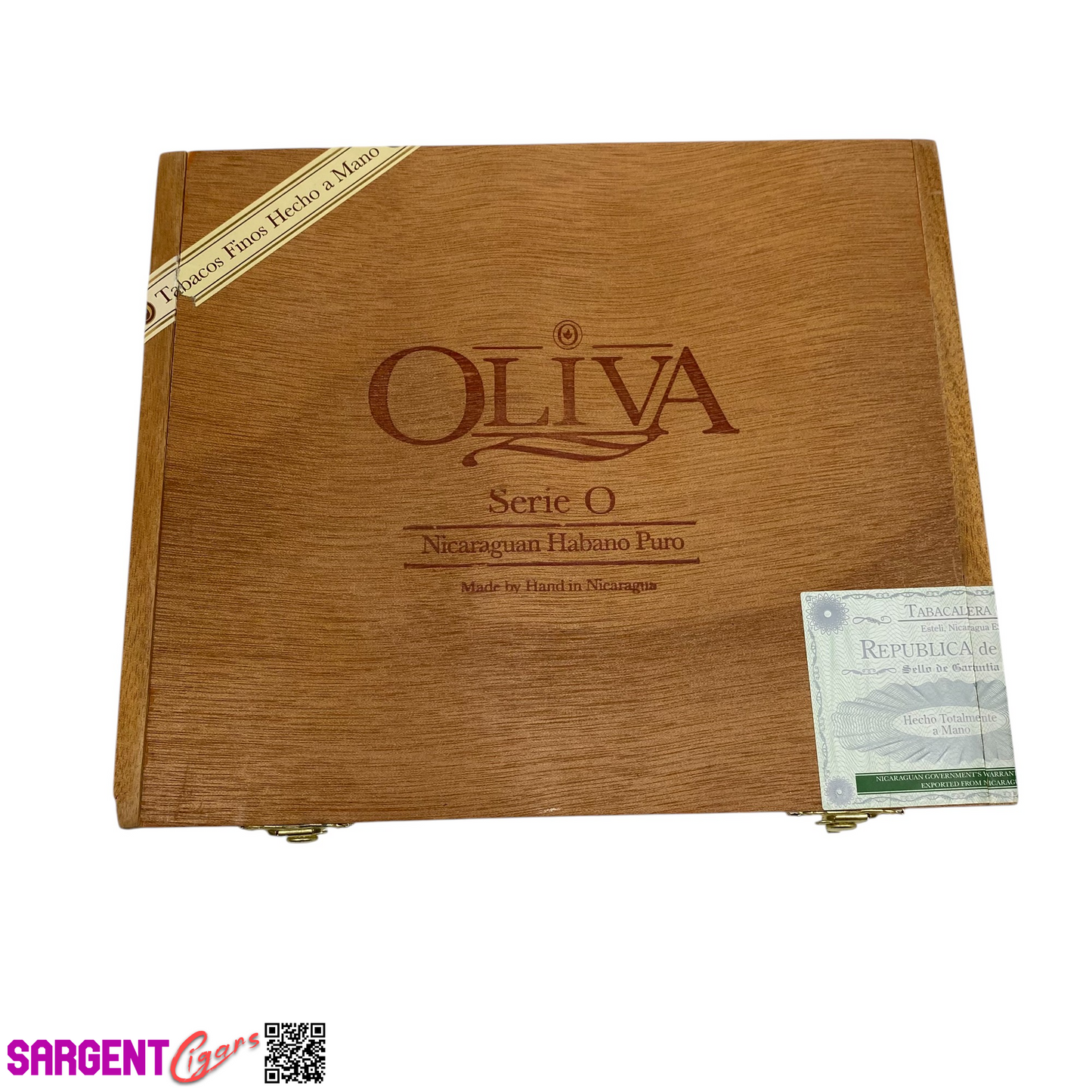 Oliva Serie O Torpedo Empty Wooden Cigar Box 8.75x7.25x2