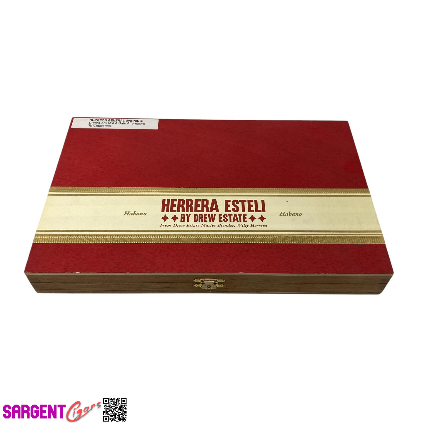 Herrera Esteli Hab Toro Tubo Empty Wooden Cigar Box 11.5x7.5x1.25