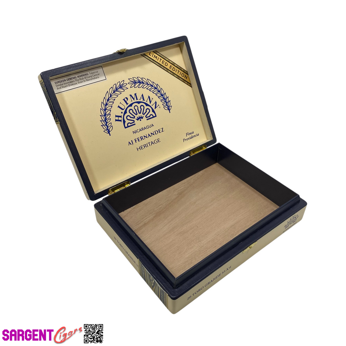 H Upmann Heritage Toro Grande Empty Wooden Cigar Box 9.5x7.25x2