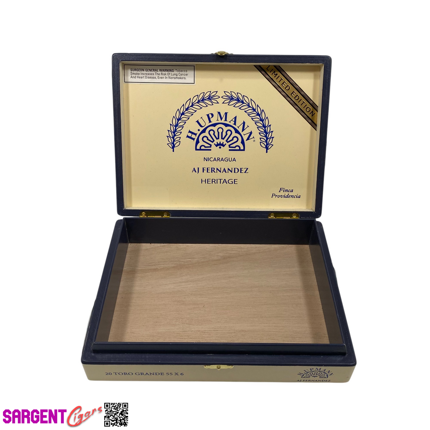 H Upmann Heritage Toro Grande Empty Wooden Cigar Box 9.5x7.25x2