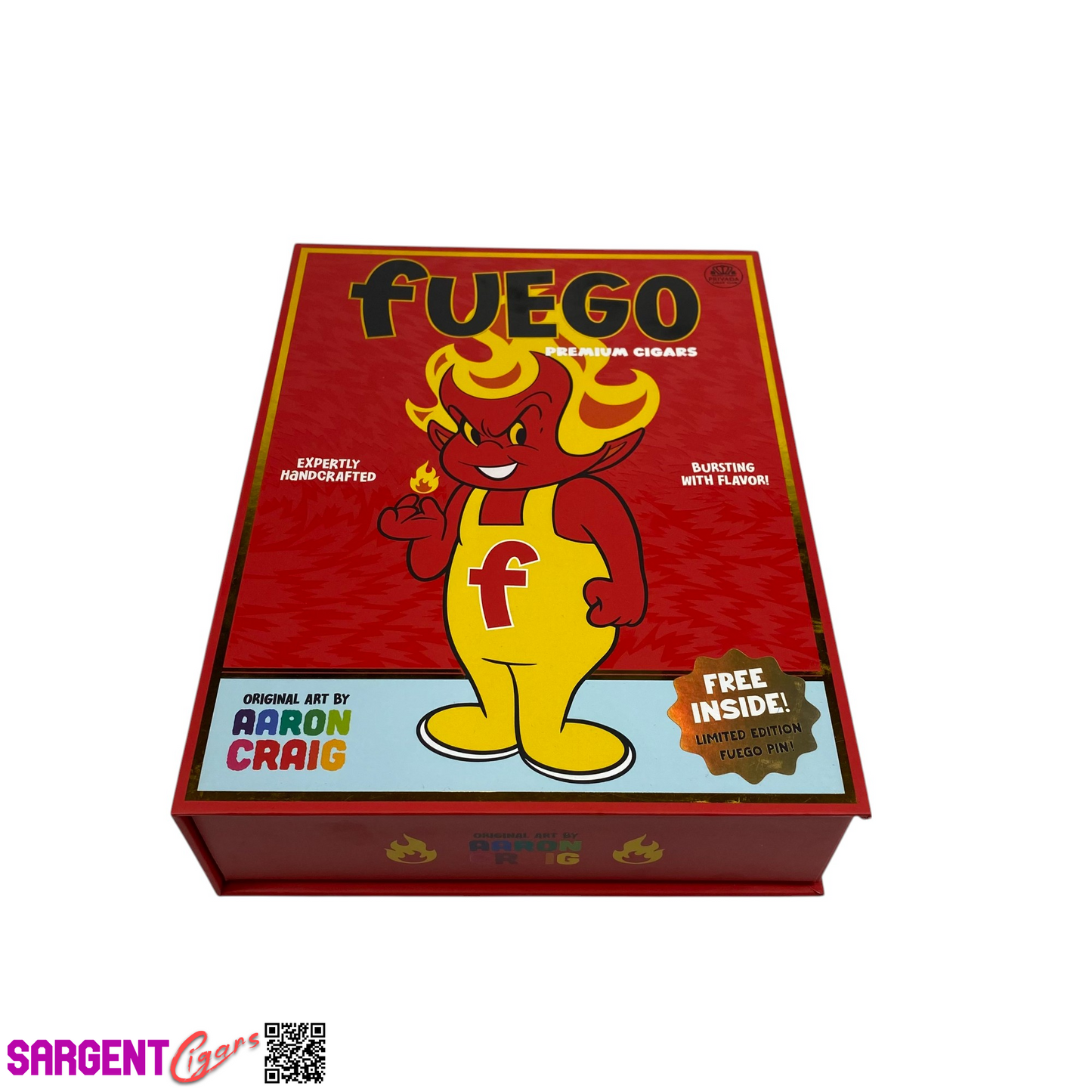Fuego Empty Cigar Box 8.5x6.5x2