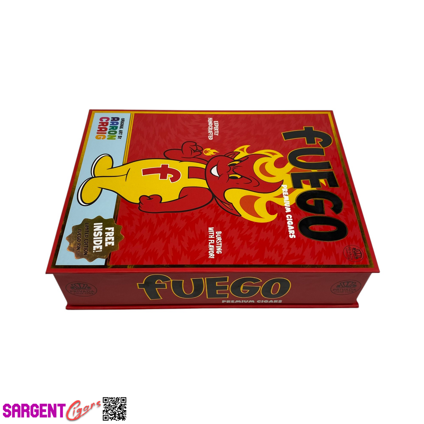Fuego Empty Cigar Box 8.5x6.5x2