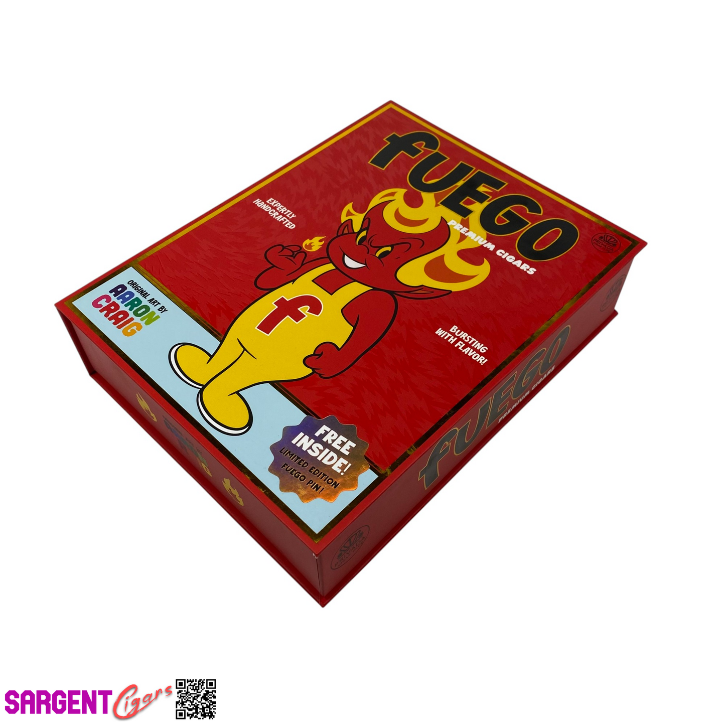 Fuego Empty Cigar Box 8.5x6.5x2