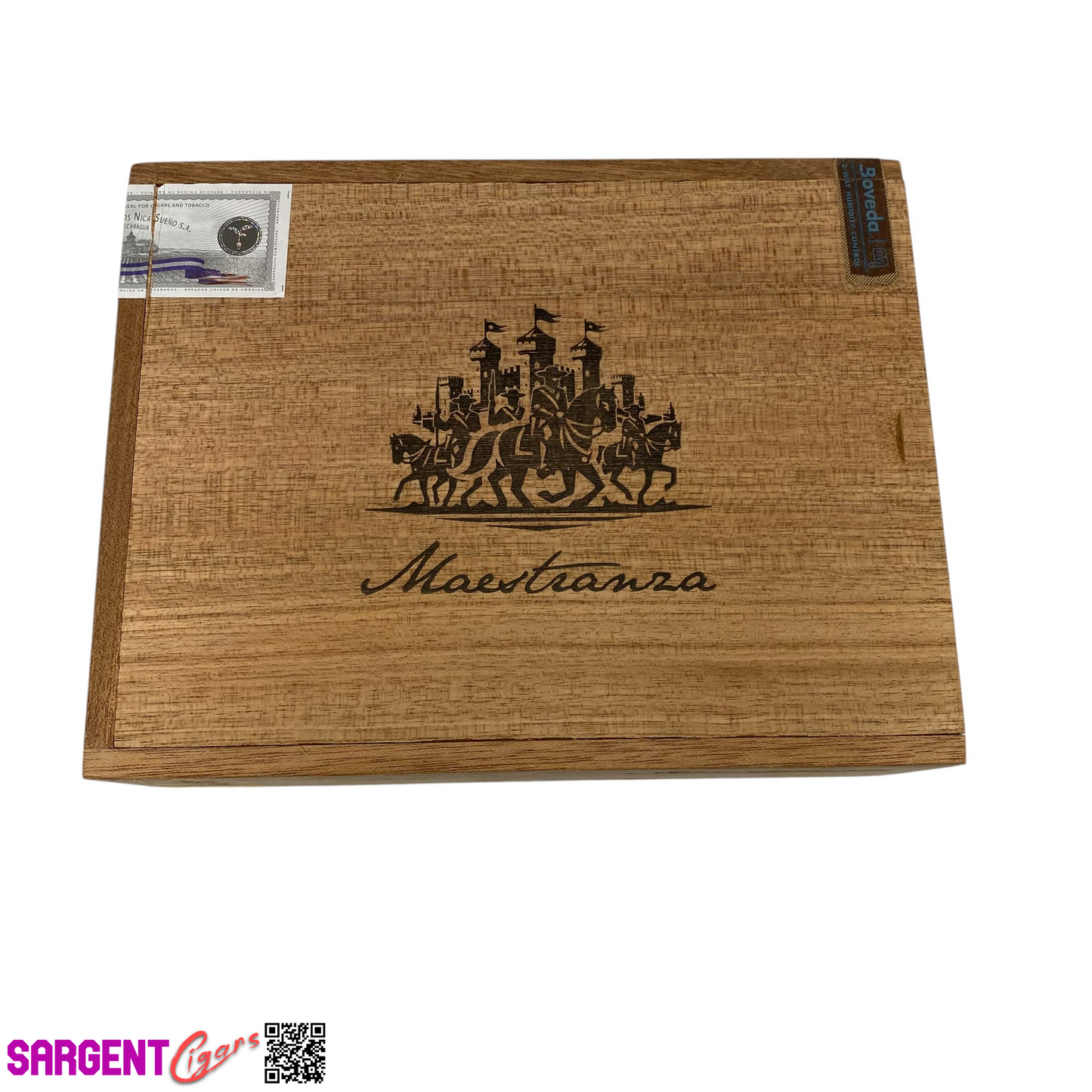 RomaCraft Maestranza Empty Wooden Cigar Box 9x7x3.25