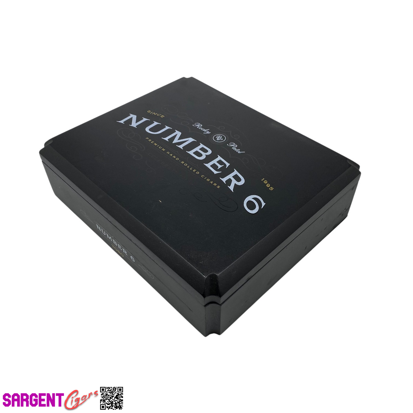 Rocky Patel Number 6 Toro Empty Wooden Cigar Box 9x7.75x2.5