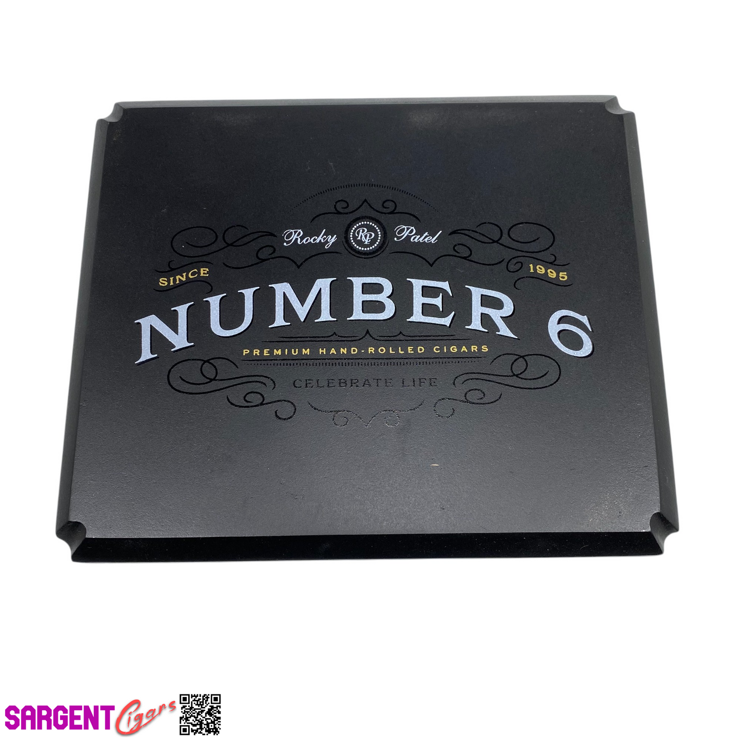 Rocky Patel Number 6 Toro Empty Wooden Cigar Box 9x7.75x2.5