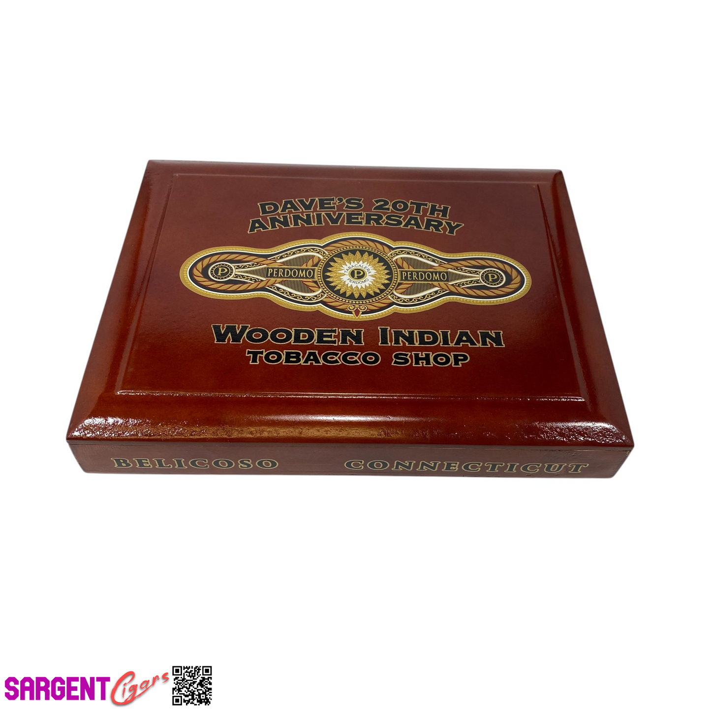 Perdomo Connecticut Belicoso Empty Wooden Cigar Box 9x7x1.5