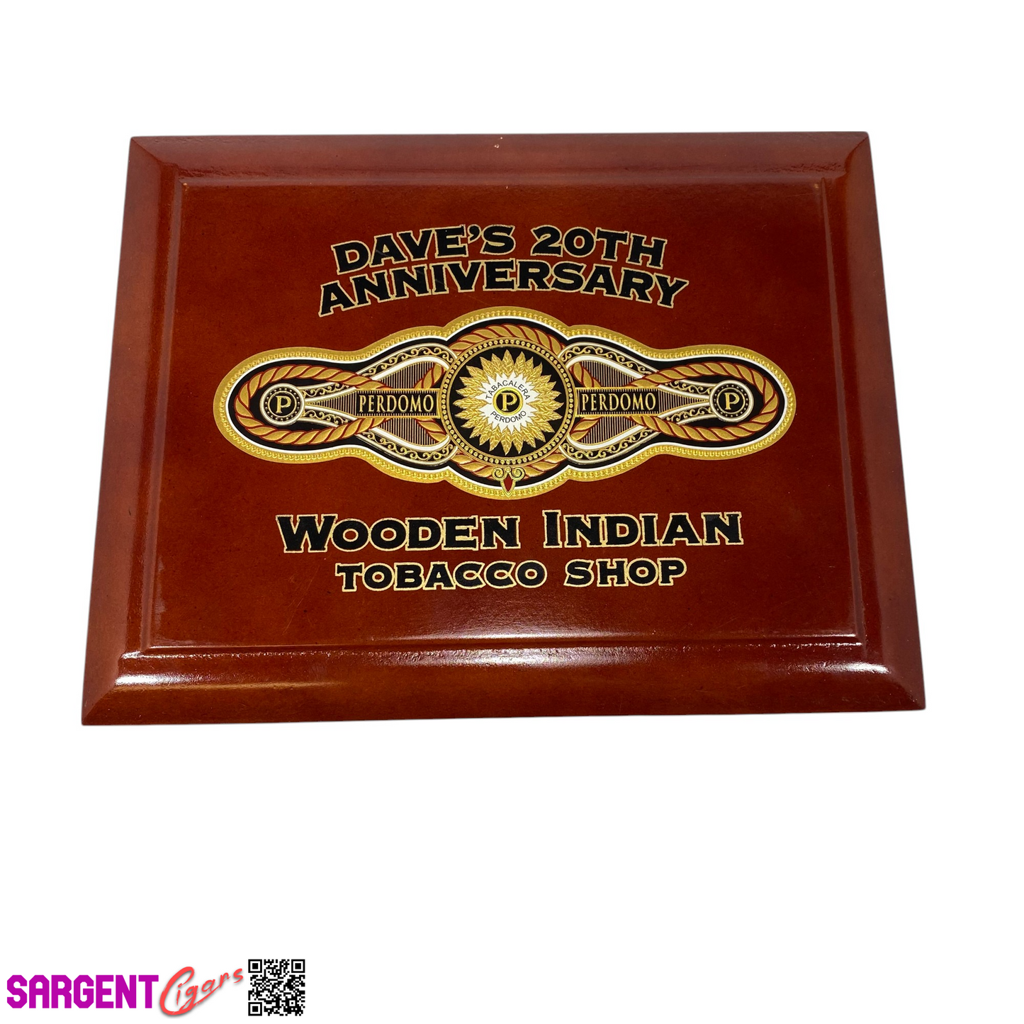 Perdomo Connecticut Belicoso Empty Wooden Cigar Box 9x7x1.5