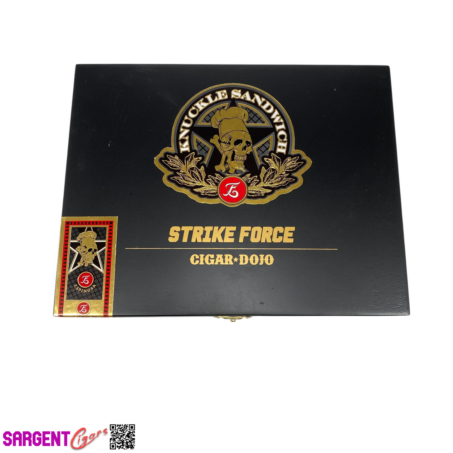 Guy Fieri Knuckle Sandwich Strike Force Empty Wooden Cigar Box 9x7x1