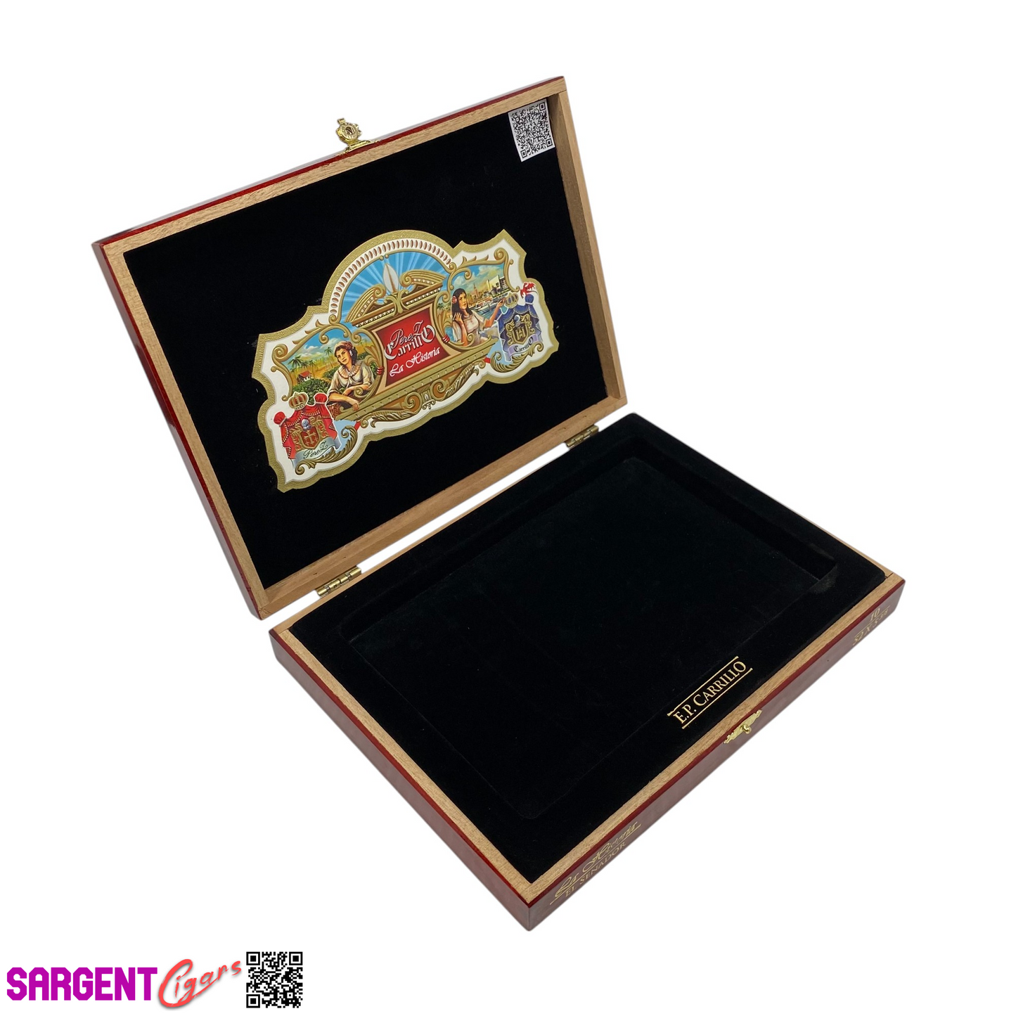 Ep Carrillo La Historia El Senador Empty Wooden Cigar Box 10.25x7.5x1.5