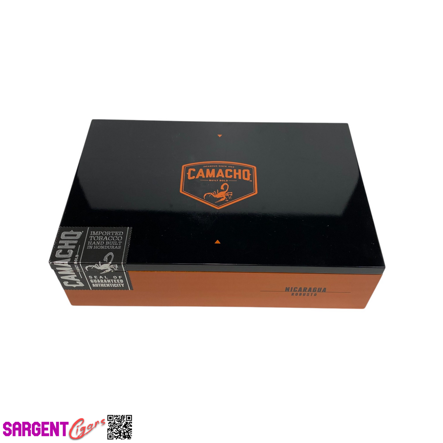 Camacho Nicaragua Robusto Empty Wooden Cigar Box 9x6x2.25