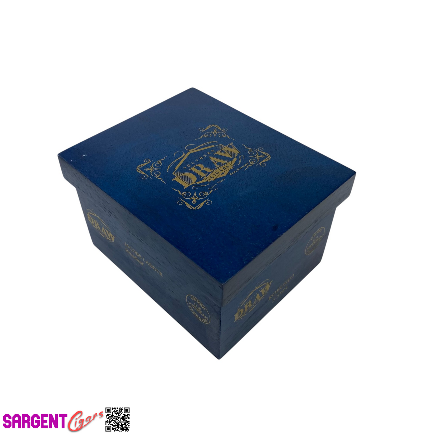 Southern Draw Jacobs Ladder Robusto Empty Wooden Cigar Box 5.5x6.5x4