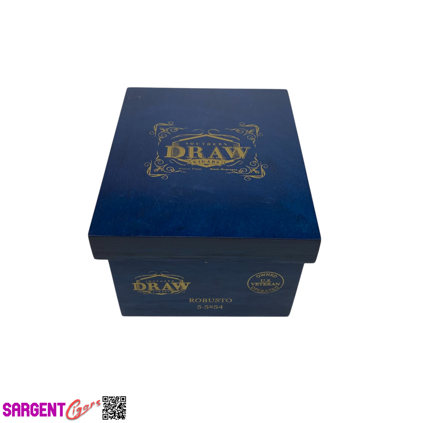 Southern Draw Jacobs Ladder Robusto Empty Wooden Cigar Box 5.5x6.5x4