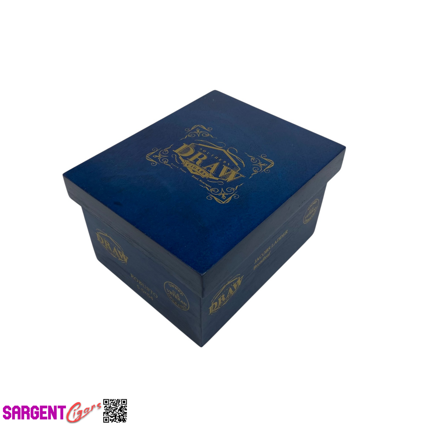 Southern Draw Jacobs Ladder Robusto Empty Wooden Cigar Box 5.5x6.5x4